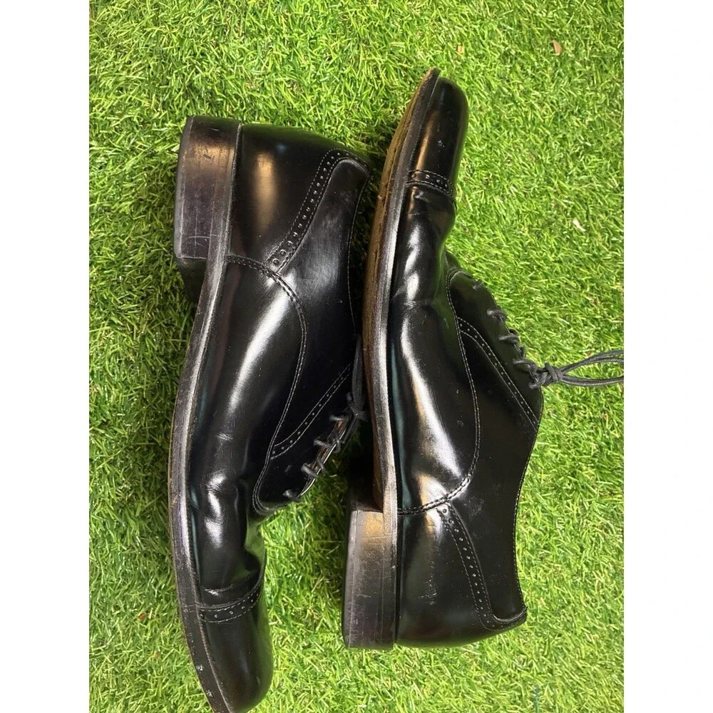 Bostonian Men’s Black Leather Cap Toe Oxford Dress Shoes Size 12M